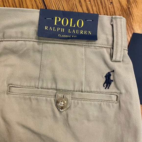 NWT POLO Ralph Lauren Classic Fit Khaki Pant size 34/32